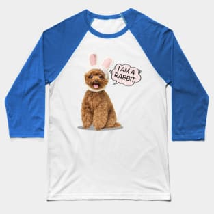 I Am A Rabbit | Poodles cute Baseball T-Shirt